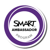 SMART Ambassador Program logo in purple with a circular design.