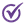 A small checkbox icon in a circular shape, with a checkmark inside representing a selected option.