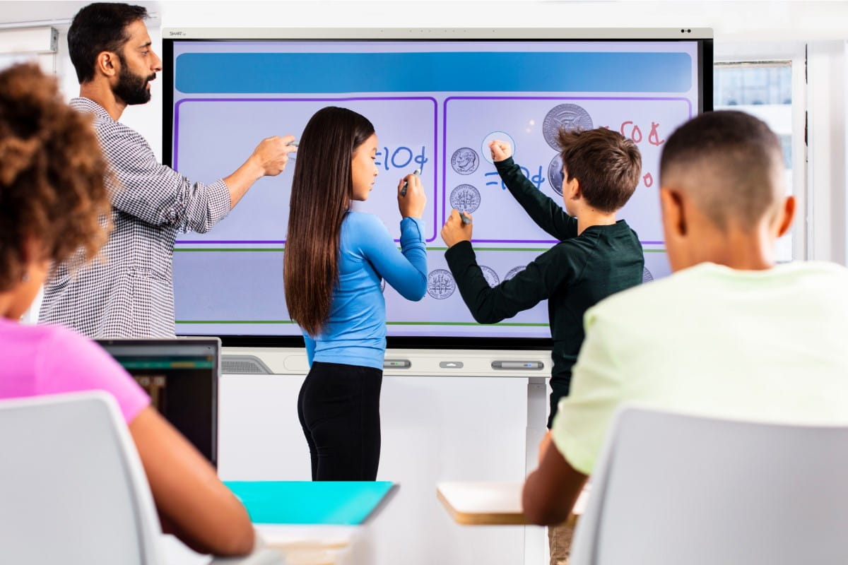 Touch screen shop board classroom