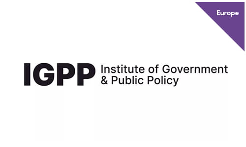 Black and white logo of the Institute of Government & Public Policy with the acronym IGPP highlighted.