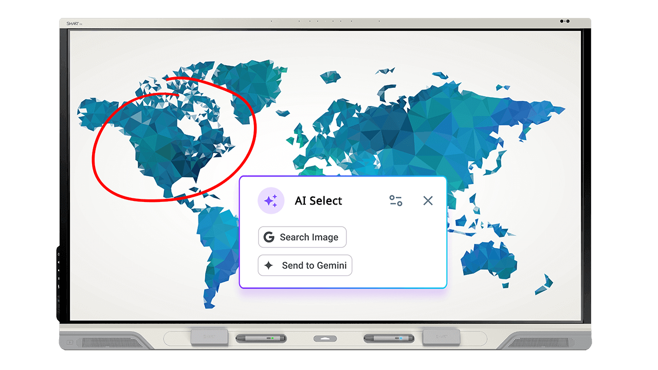 RX series SMART Board showing SMART Select