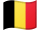 Icon of the Belgian flag with vertical black, yellow, and red stripes, representing Belgium.